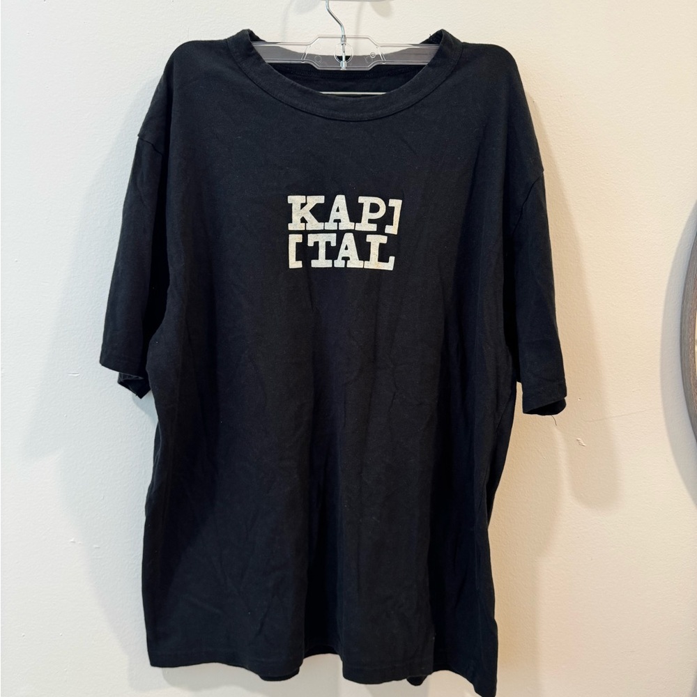 Kapital 20 Tshirt Rookie Crew Tee Blacket Kap logo pt